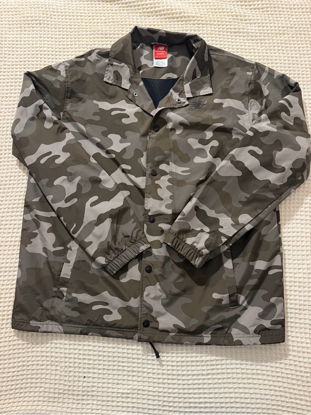 New Balance Men’s Camo Jacket - Olive/Gray